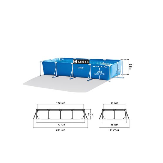 Piscină de grădină cu cadru 450x220x84 7127L INTEX 28273