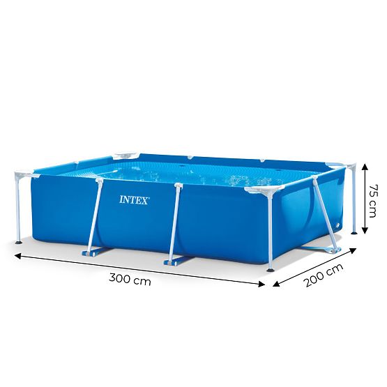Piscină de grădină cu cadru dreptunghiular 3x2m Intex