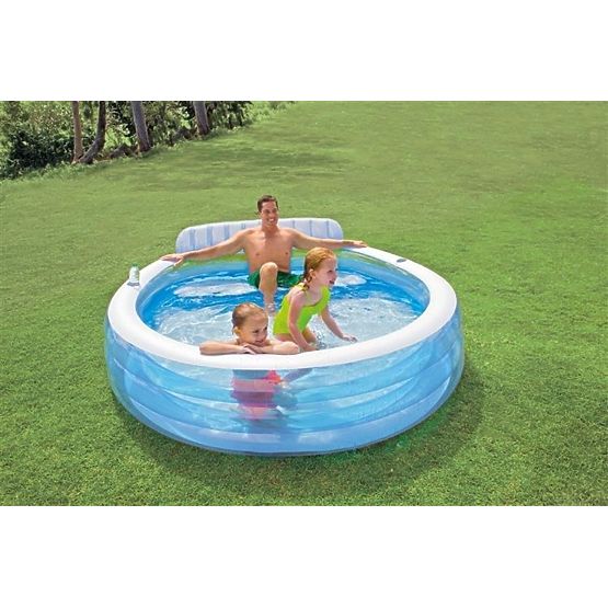 Piscină de grădină cu scaune 229x218cm Intex 57190