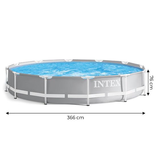 Piscină rotundă de grădină cu cadru 366 cm INTEX 26710