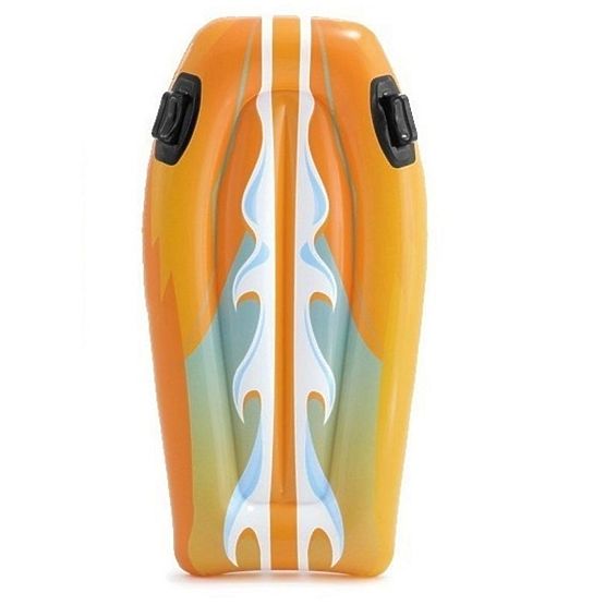 Placă de înot gonflabilă cu mânere pentru copii INTEX 58165 ORANGE