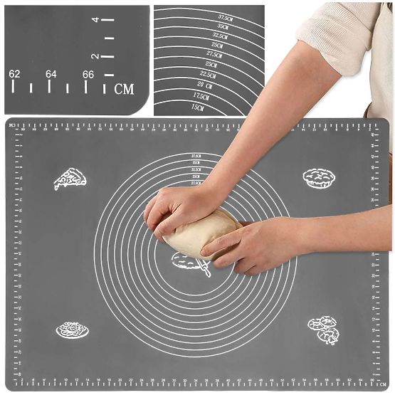 Placă de lucru din silicon SELMA grafit 70x50 cm