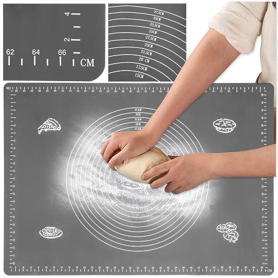 Placă de lucru din silicon SELMA grafit 70x50 cm