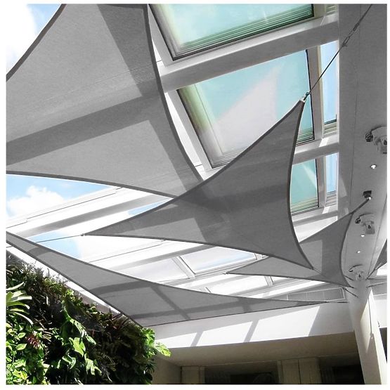 Prelată de soare impermeabilă 4x4x4m ModernHome - gri