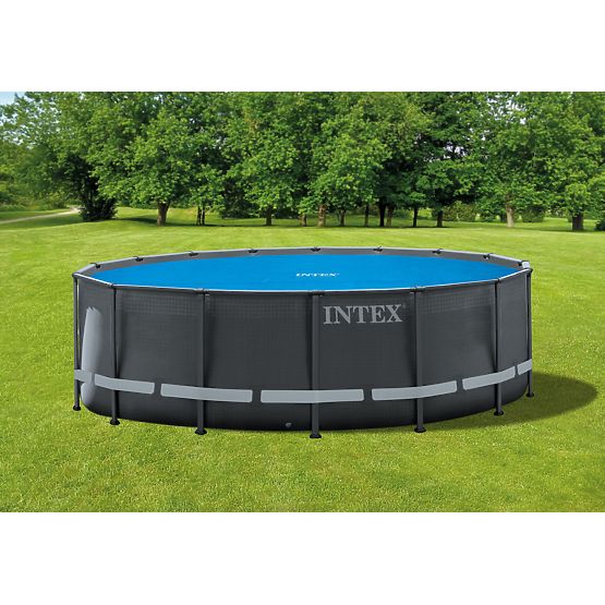 Prelată solară pentru piscină rotundă cu cadru INTEX 28014