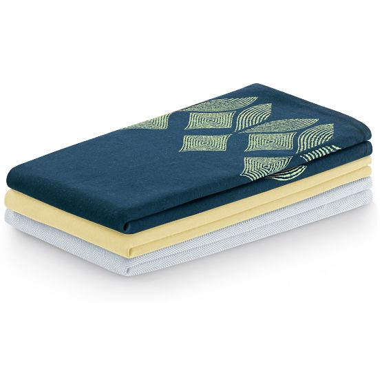 Prosop de bucătărie LETTY culoare galbenă motiv imprimat stil modern clasic 50x70 ameliahome