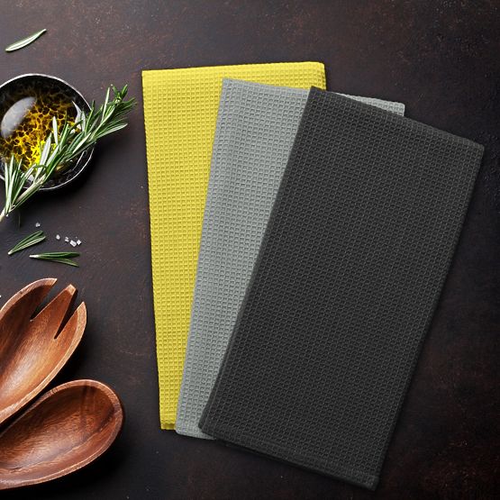 Prosop de bucătărie LETTY culoare gri cu motiv clasic reliefat stil clasic 50x70 ameliahome