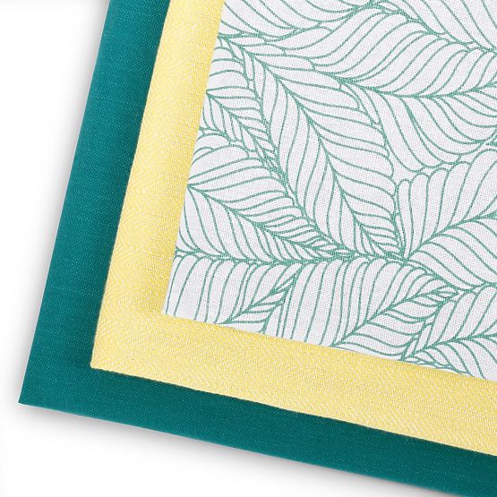 Prosop de bucătărie LETTY culoare turcoaz motiv imprimat stil modern 50x70 ameliahome