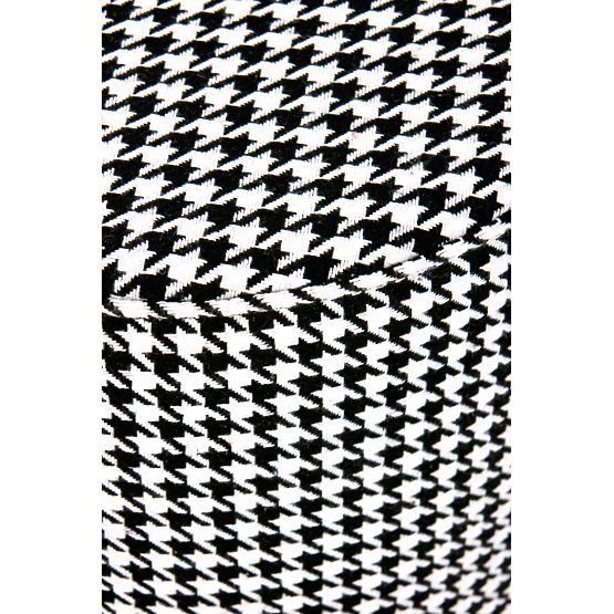 Puf ARUNA negru/alb/auriu (1p=1buc)