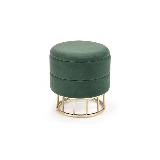 Puf MINTY verde închis / auriu (1p=1buc)