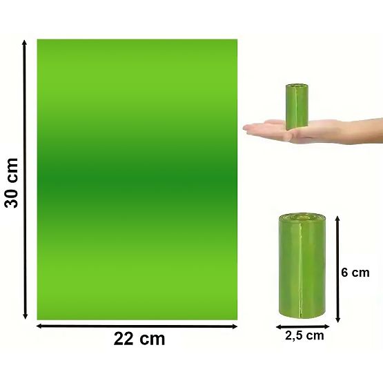 Pungi pentru excremente de câine GIZMO 400 bucăți