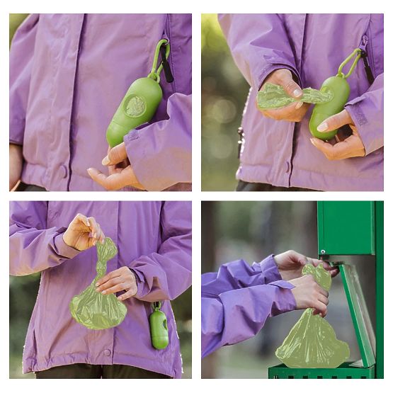 Pungi pentru excremente de câine GIZMO 400 bucăți