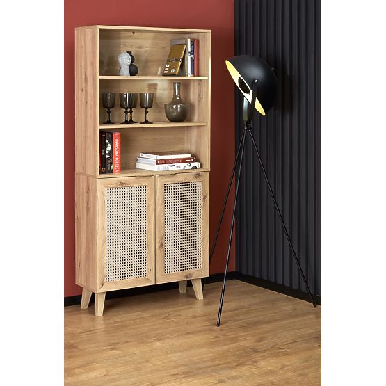 Raft BORNEO REG-1 stejar artisan/negru (2p=1buc)