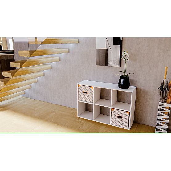 Raft cu polițe 2x3 - alb