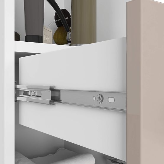 RAFT DE BAIE FIN COLOANĂ 30 2D 1SZ 1W 140cm PK CAPPUCCINO LUCIOASĂ