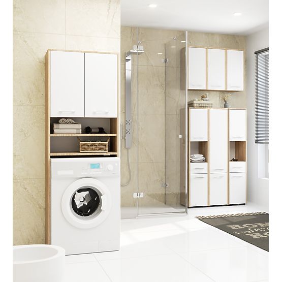 RAFT DE BAIE FIN STÂLP 2D MAȘINĂ DE SPĂLAT SONOMA - ALB