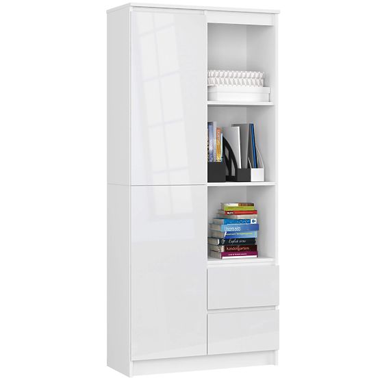 Raft de birou R 80 cm CLP R11 PK ALB / ALB LUCIOAS