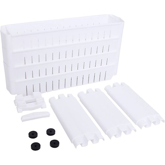 Raft de bucătărie și baie alb cu 4 niveluri Osmera