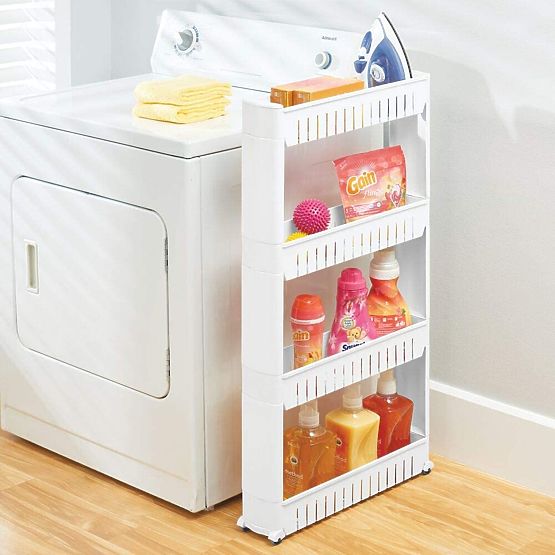 Raft de bucătărie și baie alb cu 4 niveluri Osmera