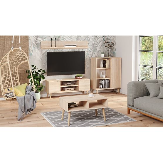 Raft dulap Fondi stejar sonoma, stil scandinav