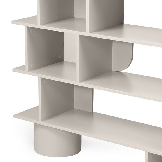 Raft înalt Rangali, culoare cașmir, rotunjit