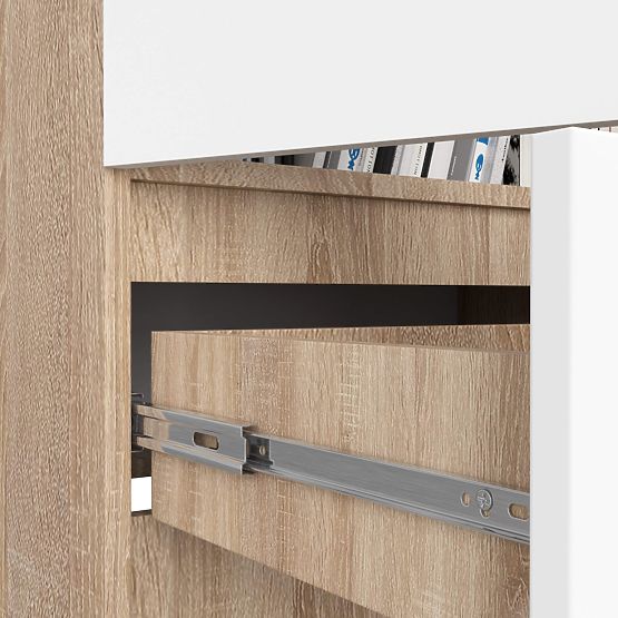 RAFT ÎNCHIS R60 2D 1SZ CLP PK STEJAR SONOMA / ALB