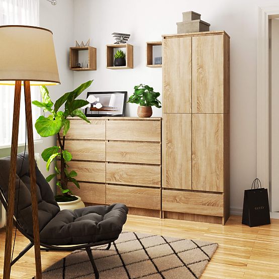 RAFT ÎNCHIS R60 2D 1SZ CLP PK STEJAR SONOMA