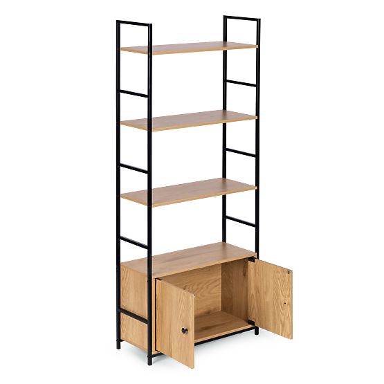 Raft industrial loft cu dulap și 4 rafturi ModernHome