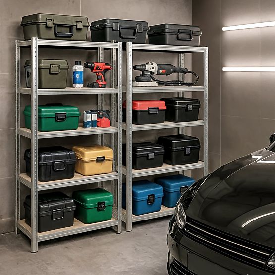 RAFT METALIC 90x40x180 ARGINTIU