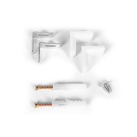 Raft modern pentru sufragerie cu 5 rafturi pentru cărți alb