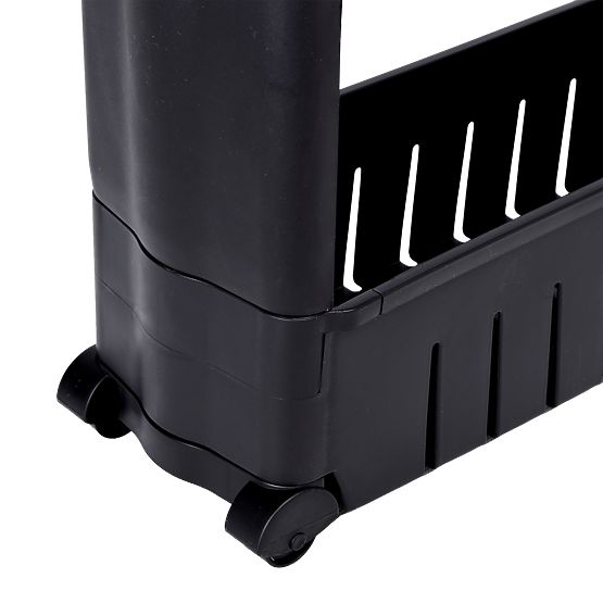 Raft negru de bucătărie și baie cu 3 niveluri Leira