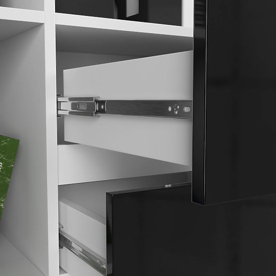 RAFT OFFICE R 80 cm CLP R15 PK ALB / NEGRU LUCIOAS