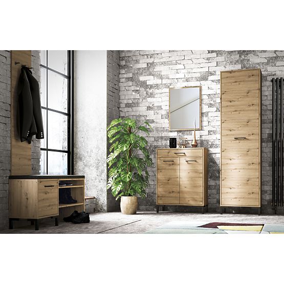 Raft pentru pantofi Nevio - stejar artizanal