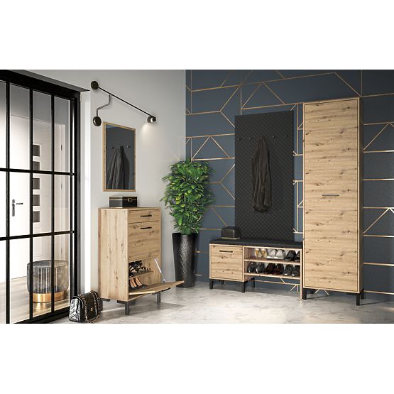 Raft pentru pantofi Nevio - stejar artizanal