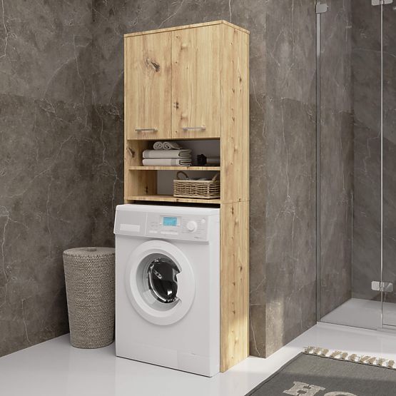 RAFT POLIȚĂ FIN PESTE MAȘINA DE SPĂLAT STEJAR ARTISAN