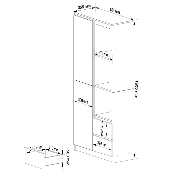 RAFT R11 R80 1D 2SZ CLP PK ALB / GRI