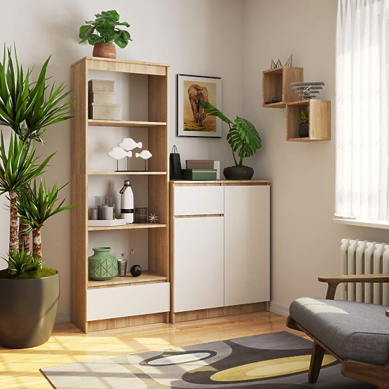 RAFT R60 1SZ 4P CLP PK STEJAR SONOMA / ALB