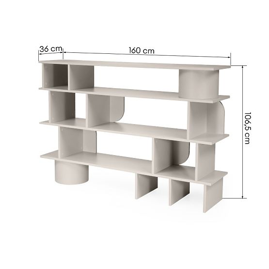 Raft Rangali jos, cașmir, rotunjit
