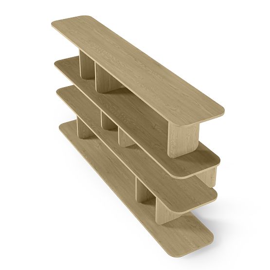 Raft Tulumo 200 cm, rotunjit, Stejar Cremona Torro