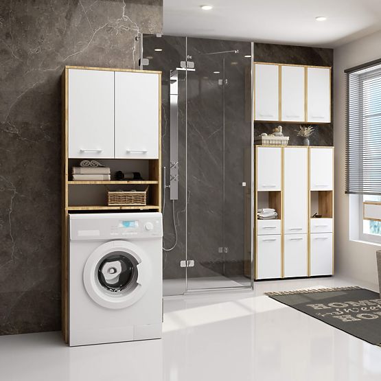 RAFTUL DE BAIE FIN COLOANĂ 2D MAȘINĂ DE SPĂLAT ARTISAN - ALB