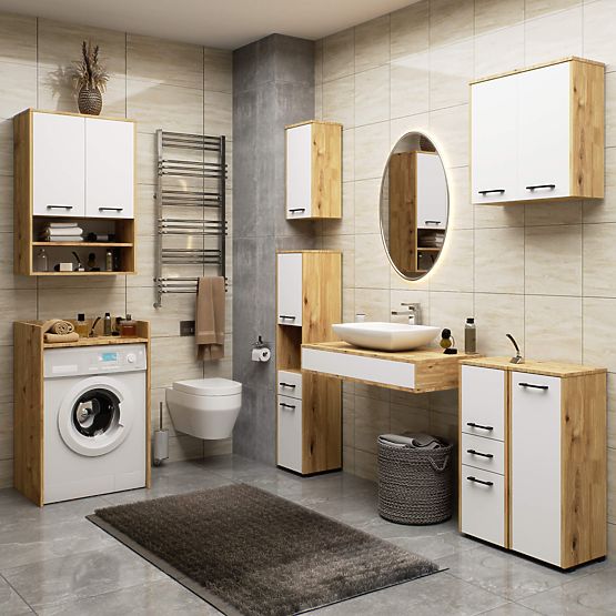 RAFTUL DE BAIE FIN COLOANĂ 2D MAȘINĂ DE SPĂLAT ARTISAN - ALB