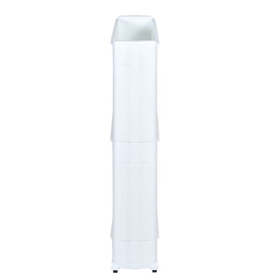 Rafturi de baie pe roți albe 3 niveluri Leira