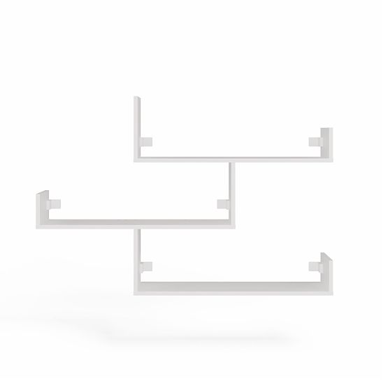 Rafturi de Perete KOBI pentru Living ALB