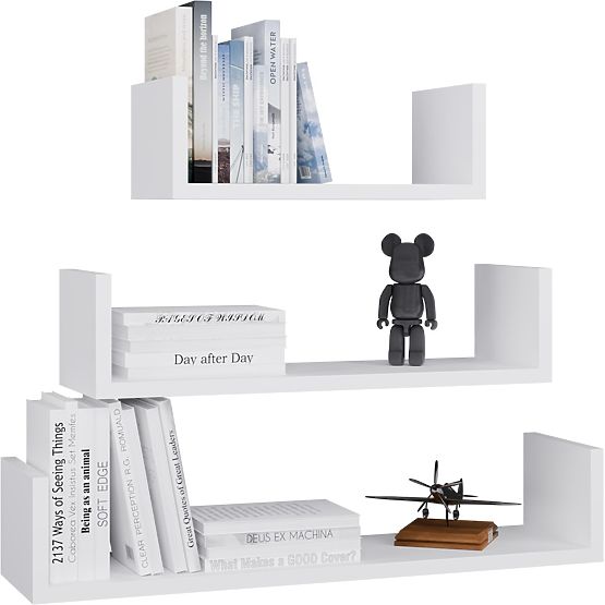 Rafturi Suspendate de Perete MOBI 3P ALB