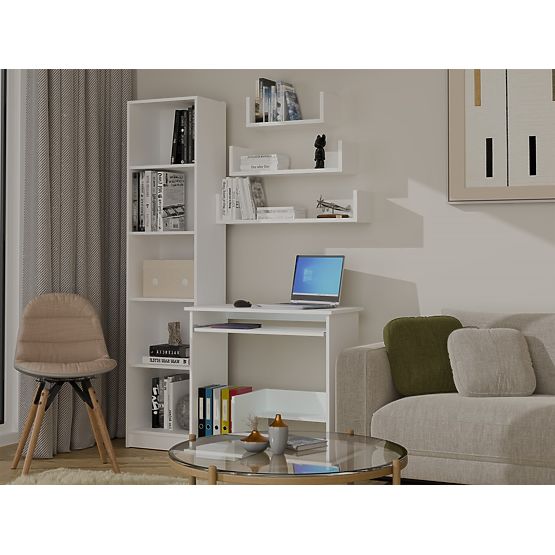 Rafturi Suspendate de Perete MOBI 3P ALB