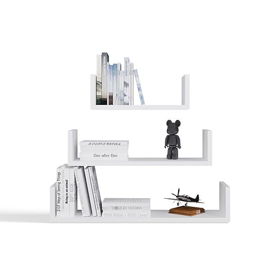 Rafturi Suspendate de Perete MOBI 3P ALB