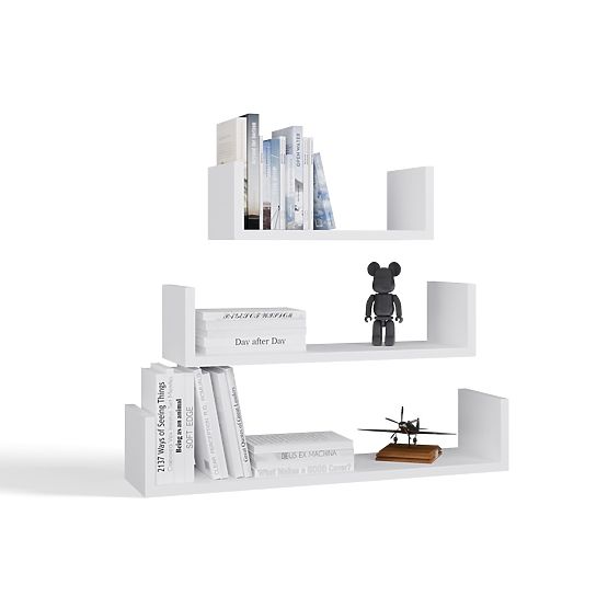 Rafturi Suspendate de Perete MOBI 3P ALB