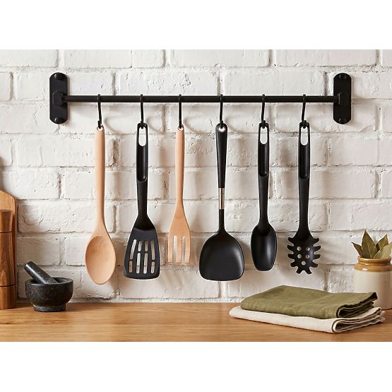 Reling pentru bucătărie și baie SIVAS negru