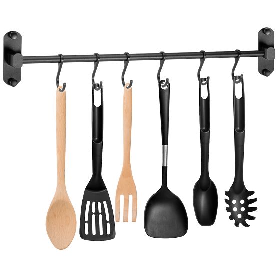 Reling pentru bucătărie și baie SIVAS negru