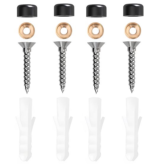 Reling pentru bucătărie și baie SIVAS negru